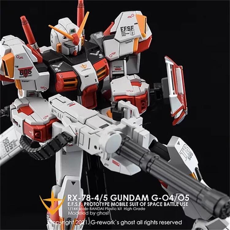[Flame HG-14] Water Decal for HG 1/144 Gundam Unit 4/5/6 (Fluorescence)