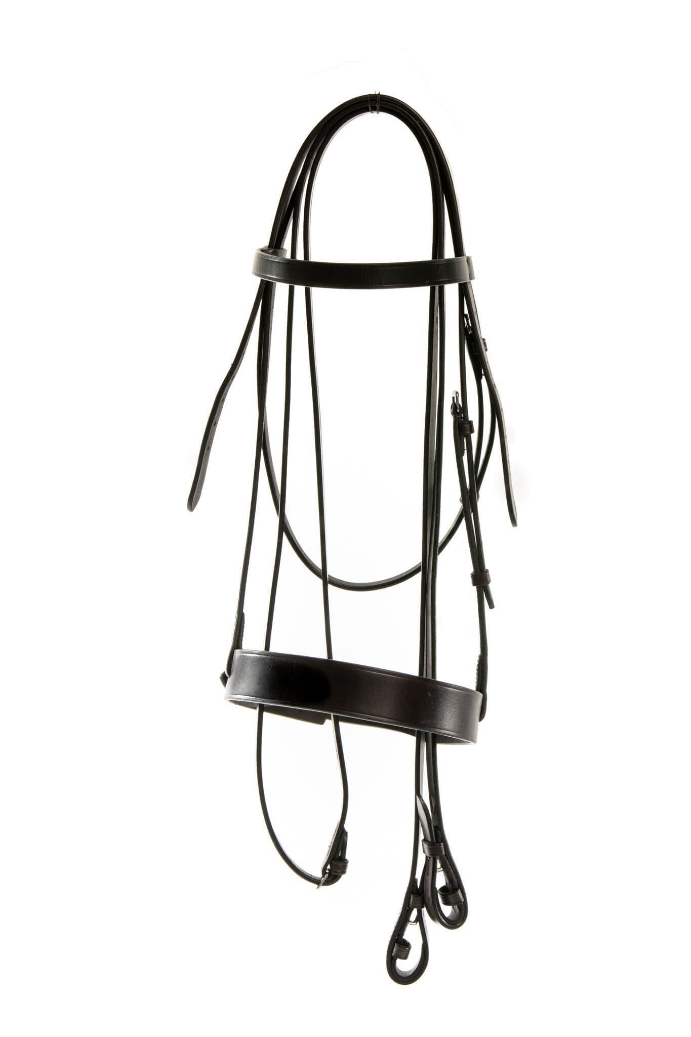 Gag Bridle in Dark Havana Leather