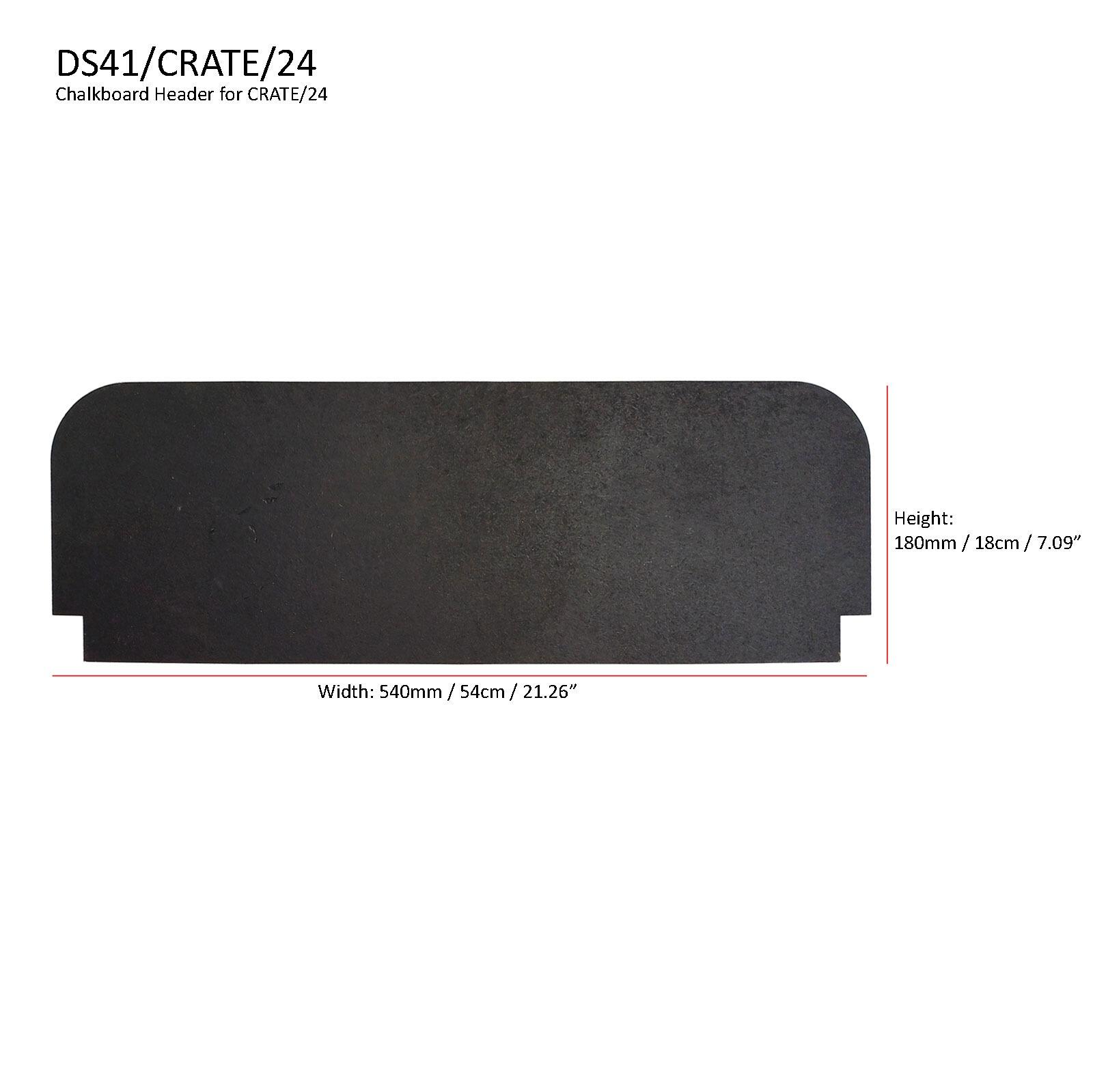 Chalkboard Header Dimensions