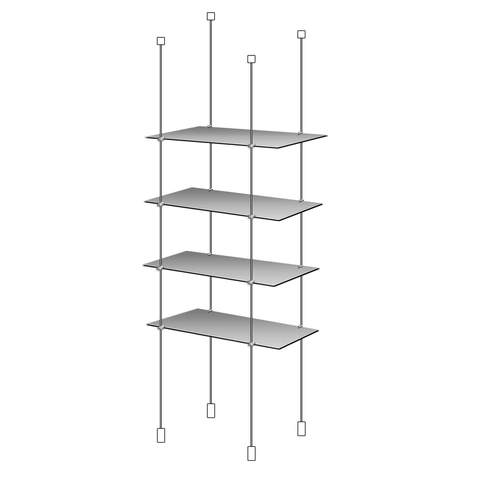 4 Shelf Display