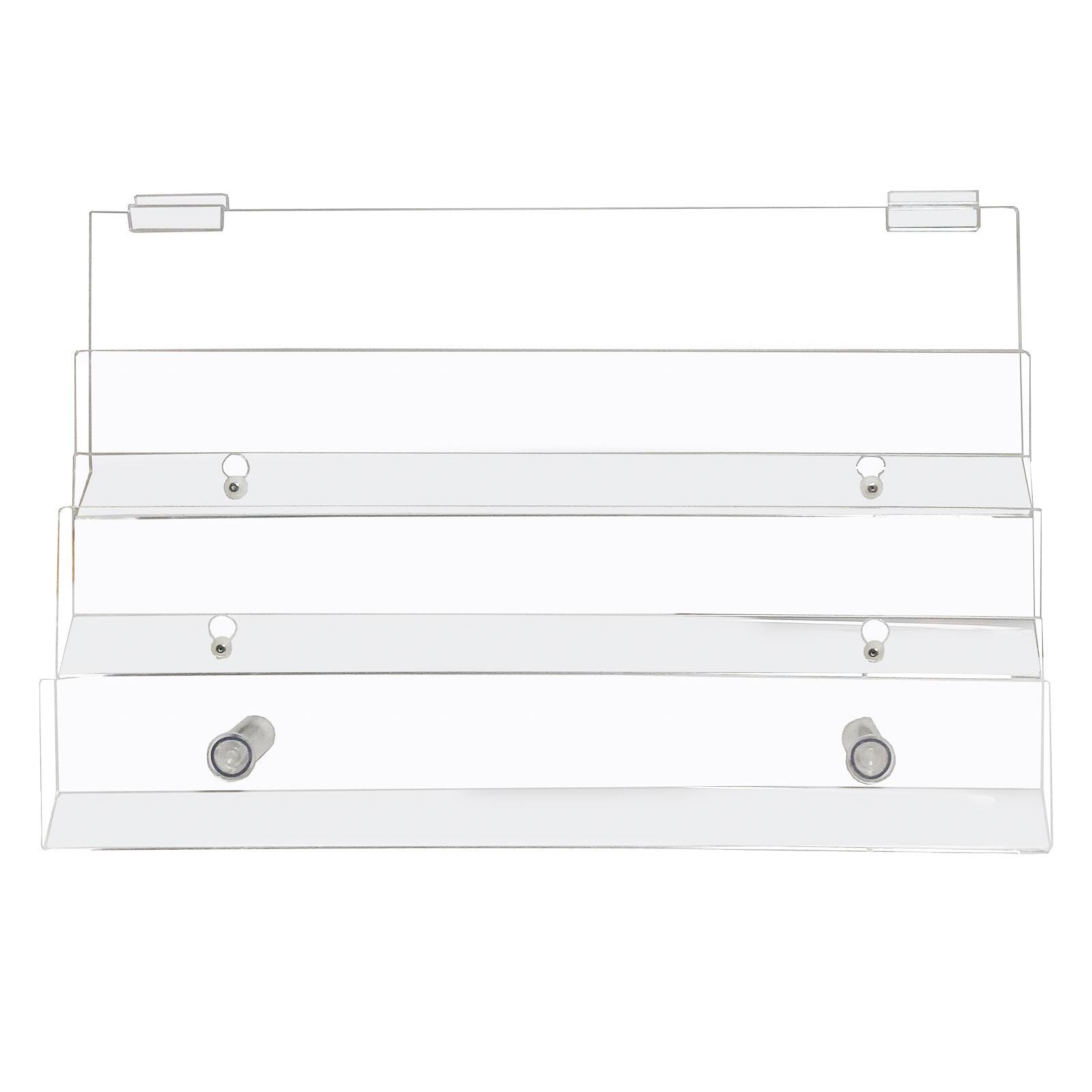 Slatwall Card Rack Display - 3 Tier Magazine, Booklets, Cards & Prints (G7)