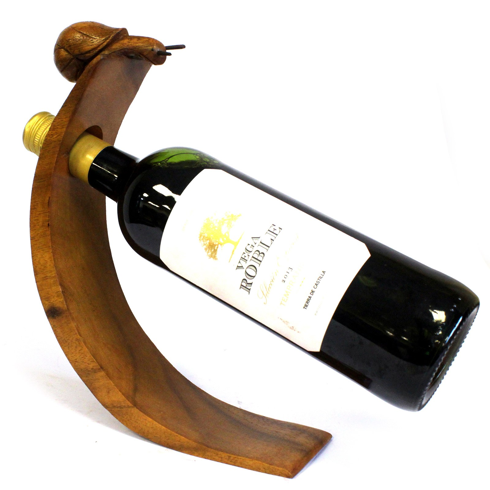 Balance wine bottle holder snail