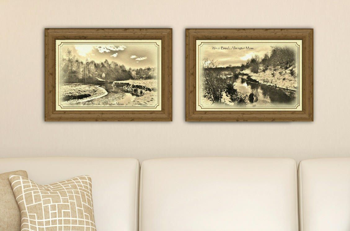 Wince Brook Seasons, set of two prints