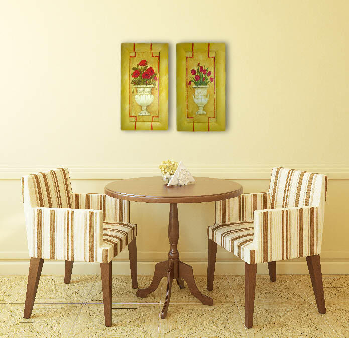 Set of Two Grecian Frame Art Pictures