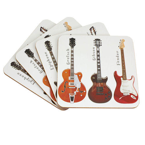 Guitars Set of Four Coasters