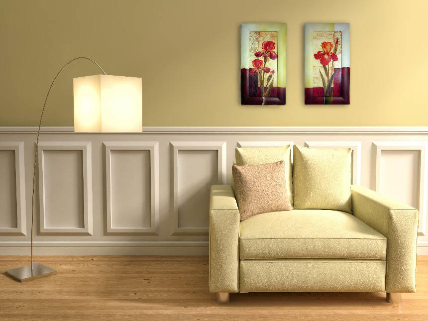 Set of Two Orchid Frame Art