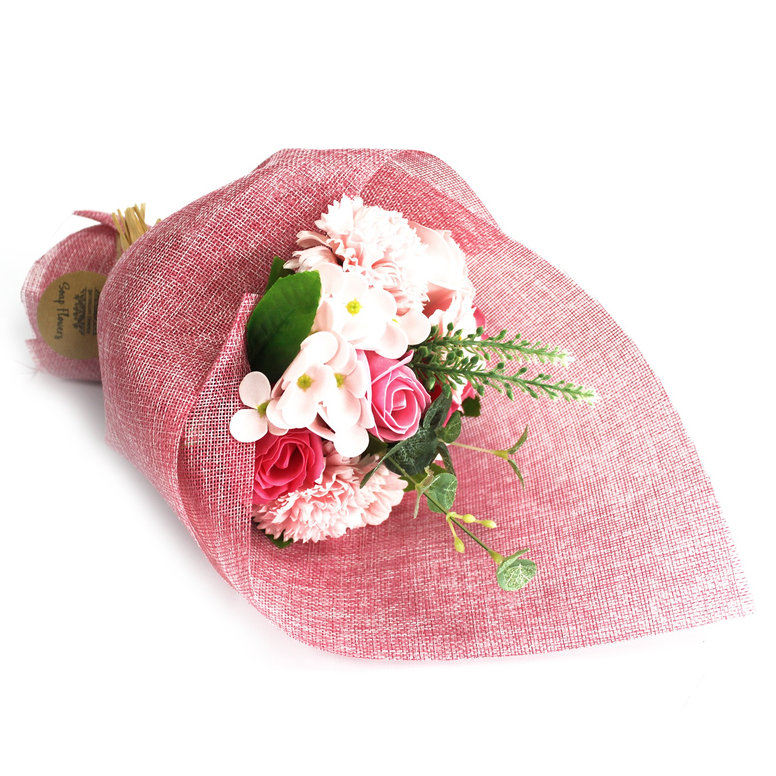 Pink soap flower bouquet