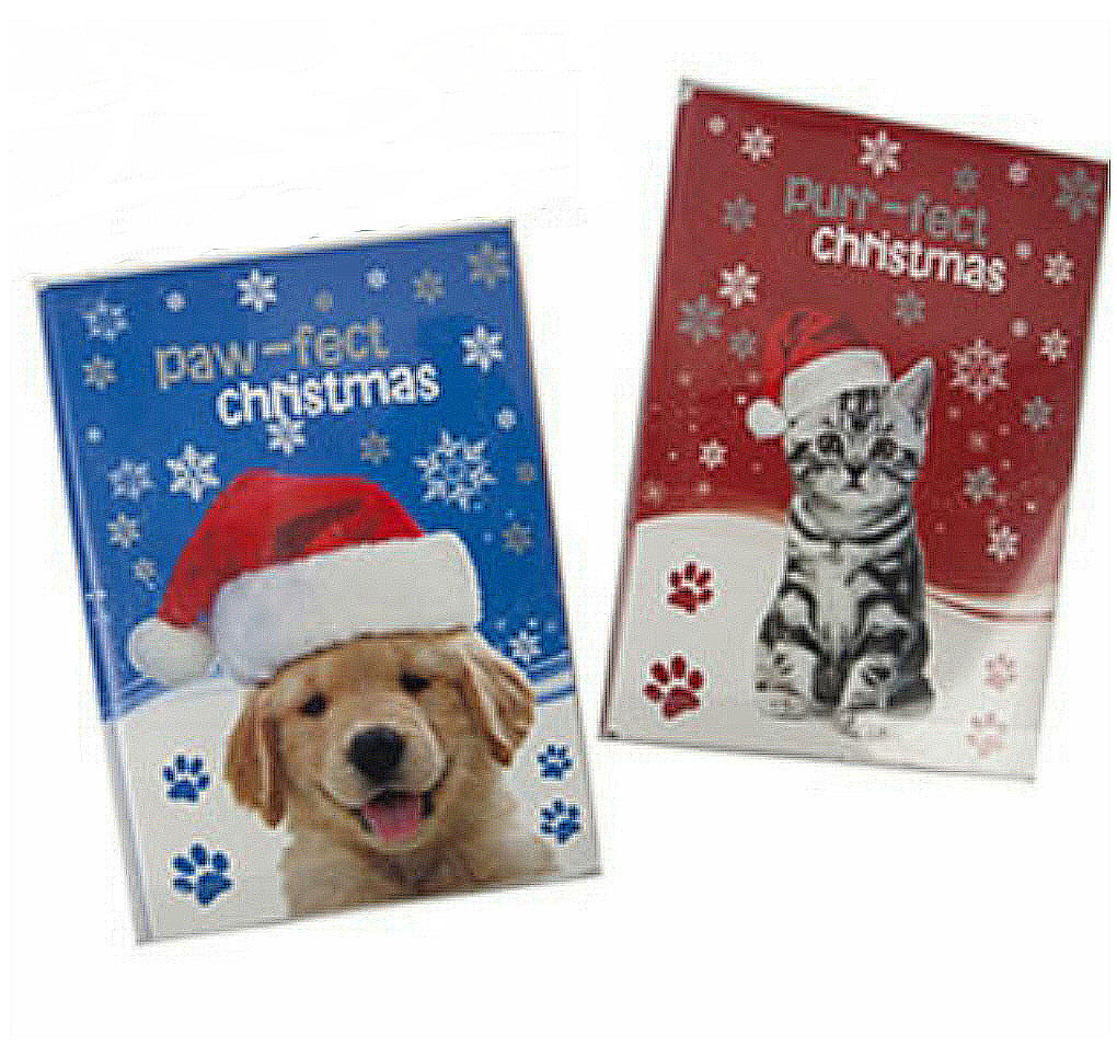 Puppy & Kitten Christmas Cards in Pack of Ten
