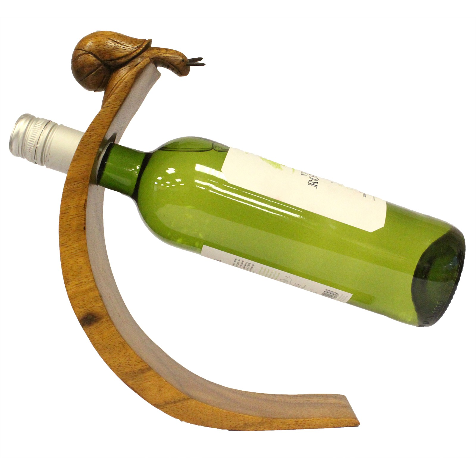 Balance wine bottle holder snail