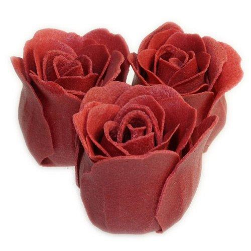 Confetti soap roses in red