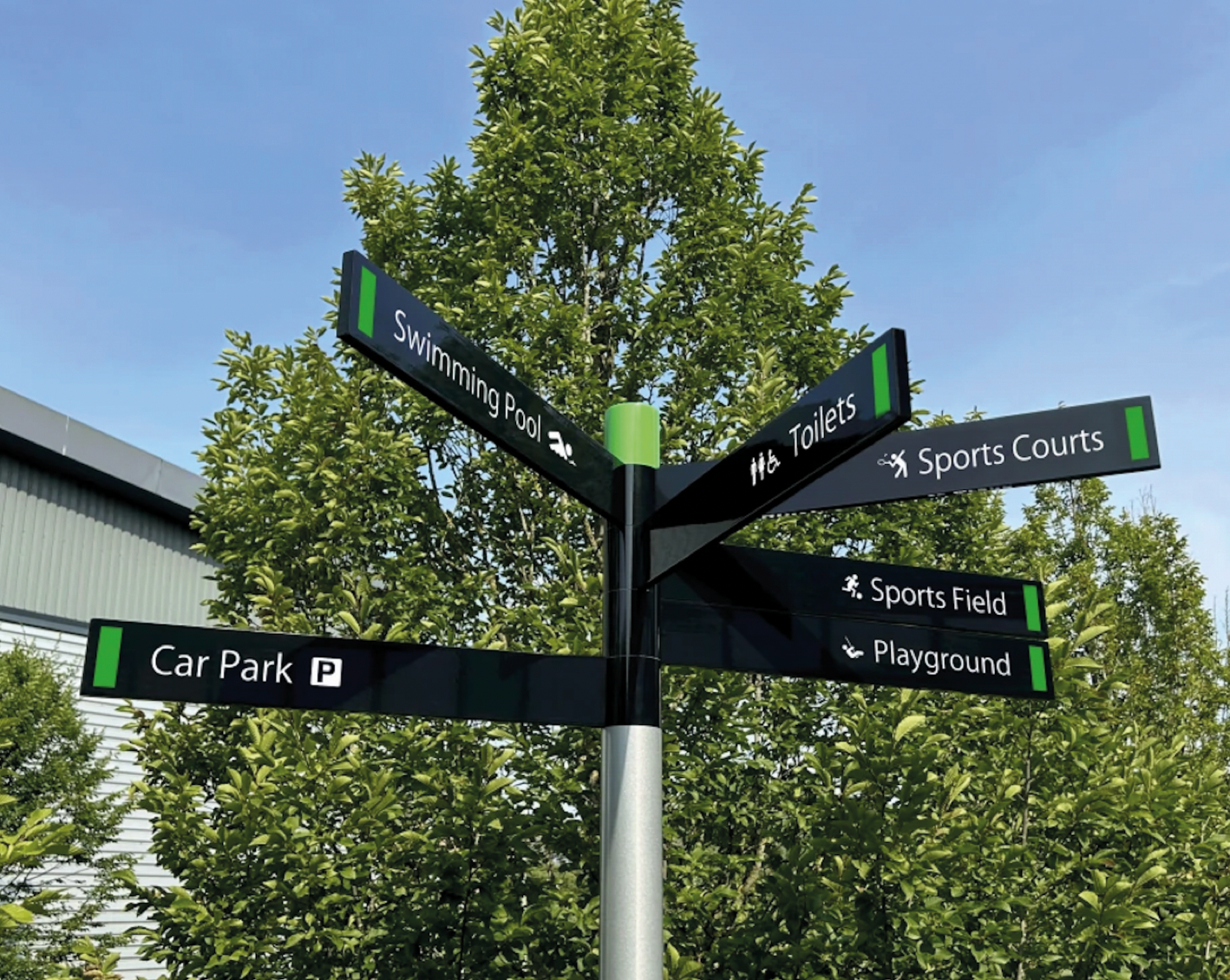 Freestanding Finger Pointer Signs