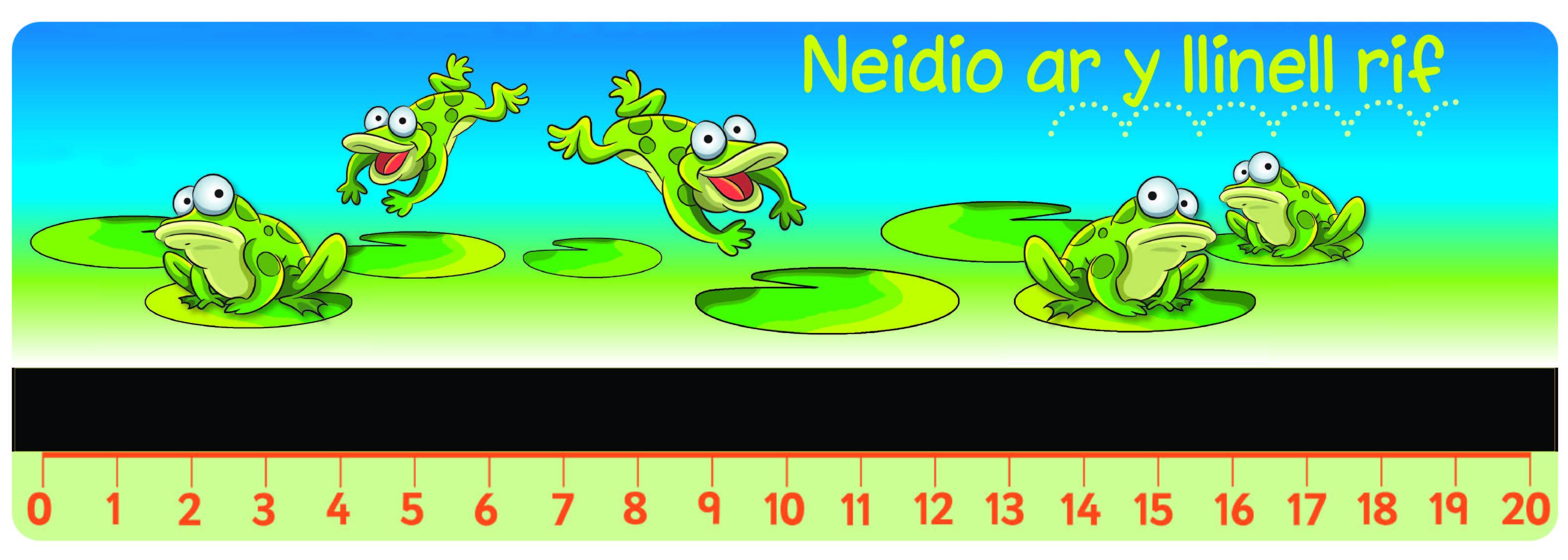 Frogs Hopping From 0 to 20 in Welsh
