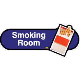 Smoking Room Sign inBlue