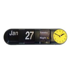 Day Night Flip Calendar Desk Clock