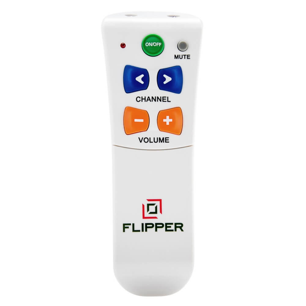 Flipper big button remote control front view