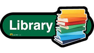 Library Sign inGreen