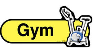 Gym Sign inYellow