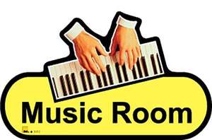 Music Room Sign inYellow