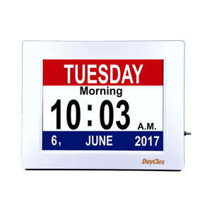 DayClox 8 Digital Calendar Clock with Day Periods - Type EC