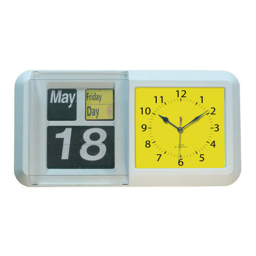 Large Day/Night Flip Calendar Clock UK Sole Distributor Clairemont