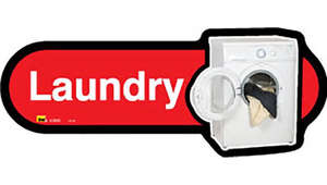 Laundry Room Sign inRed