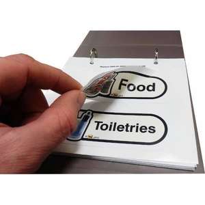 Reusable Sticky Labels for Drawers, Cupboards, & Doors