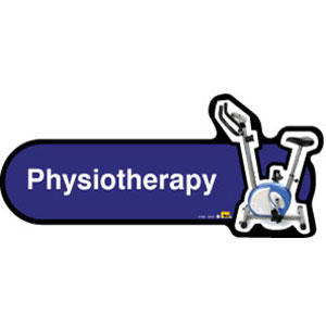 Physiotherapy Sign inBlue