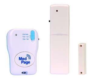 Door alarm with pager