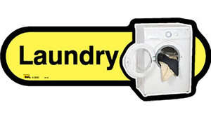Laundry Room Sign inYellow