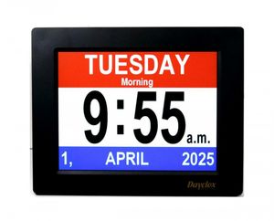 Clock with black frame