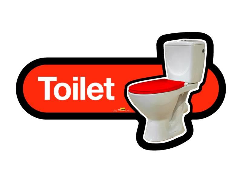 TOILET Self-Adhesive Signs ForDementia Alzheimers Partially Sighted 171-07 