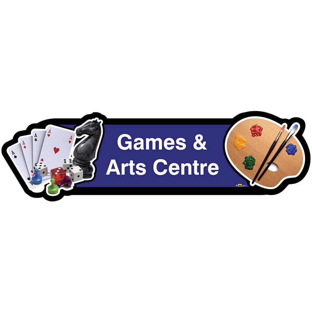 Games and Arts Centre Sign