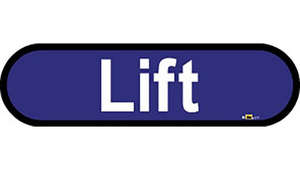 Lift Sign inBlue