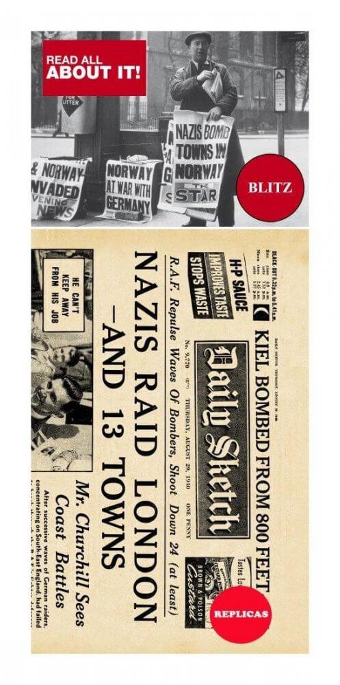 London Blitz Replica Newspaper