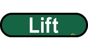 Lift Sign inGreen