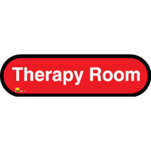 Therapy Room Sign inRed