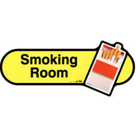 Smoking Room Sign inYellow