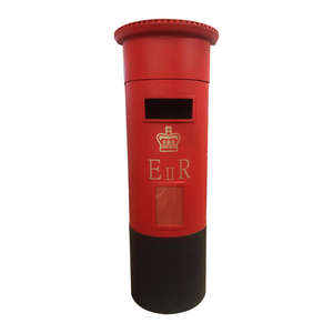 Pillar Box Style Letter Box in Red