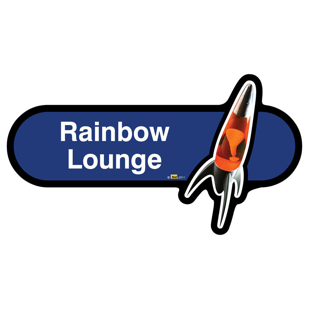 Rainbow Lounge Sign