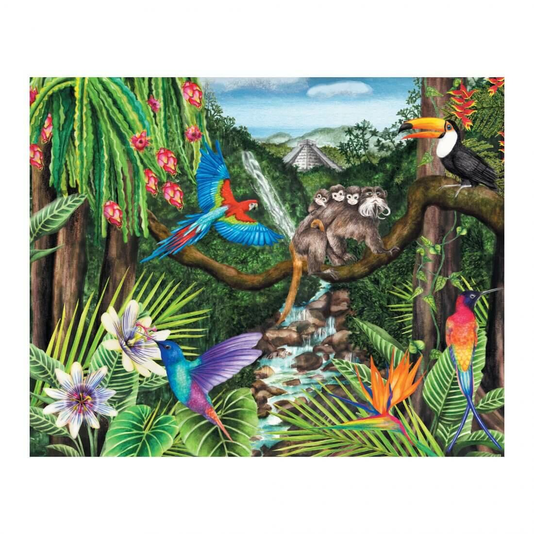 100 Piece Jigsaw Puzzle - Jungle Life