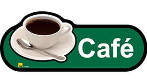 Cafe Sign in Green