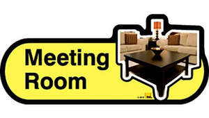 Meeting Room Sign inYellow