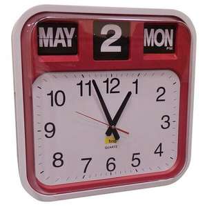 Analogue Calendar Clock with AM/PM Display