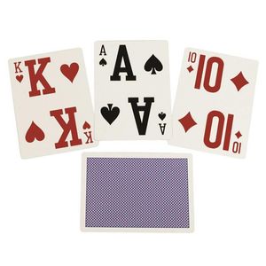 Giant playing cards with blue back