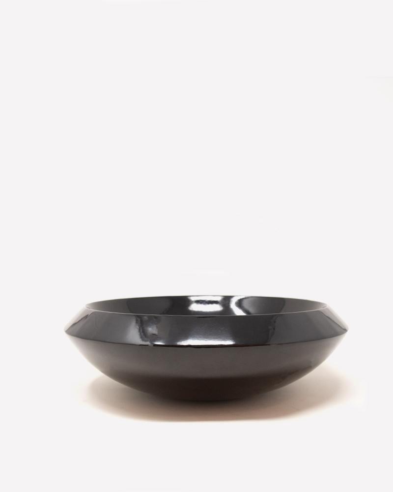 bowl, luxury accessories, black, aura london