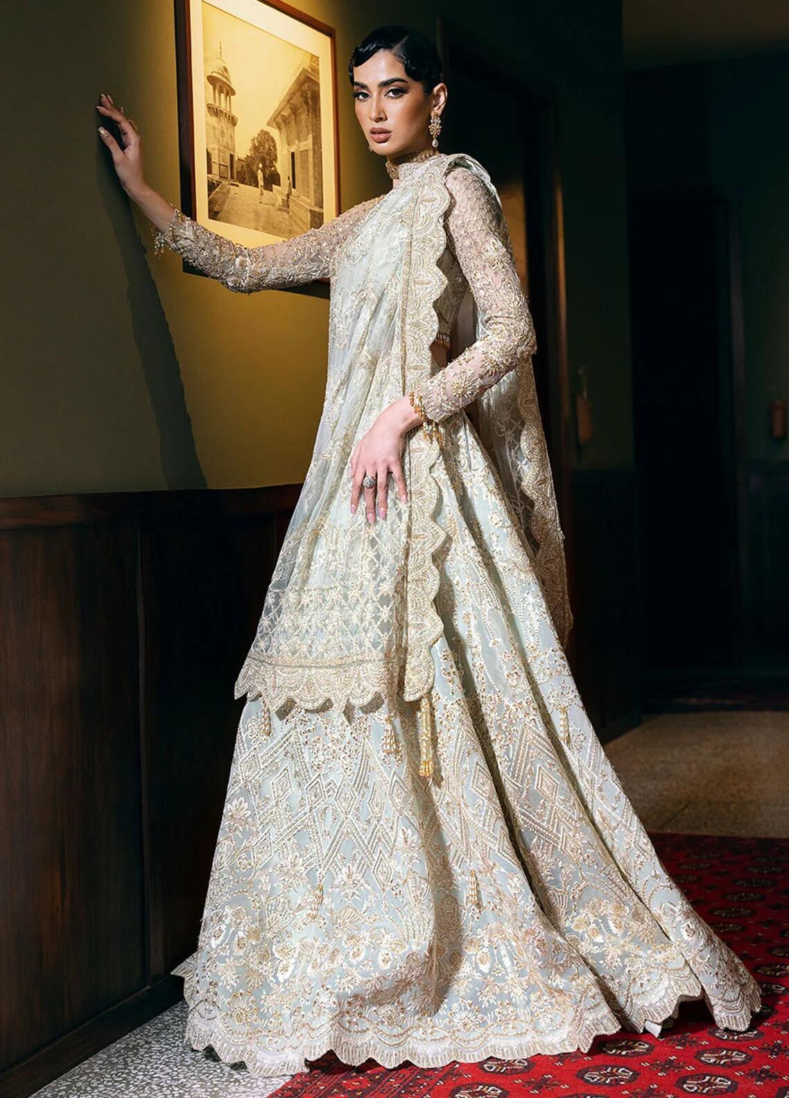 Saira Rizwan Ready to Wear  Cotton Net 4 Piece SR22KGE NOOR - A
