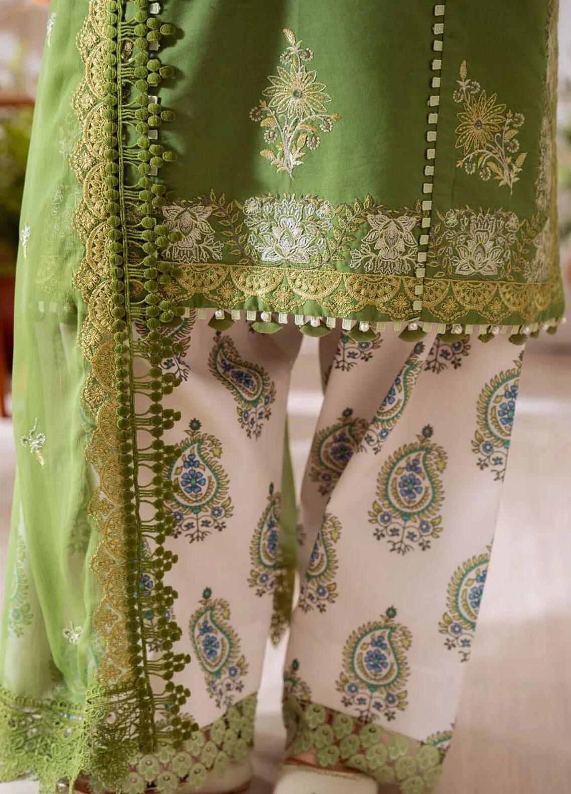 Laanem by Saira Rizwan Unstitched Embroidered Lawn 3 Piece Suit SR26ULL AMARA-А - Summer Collection