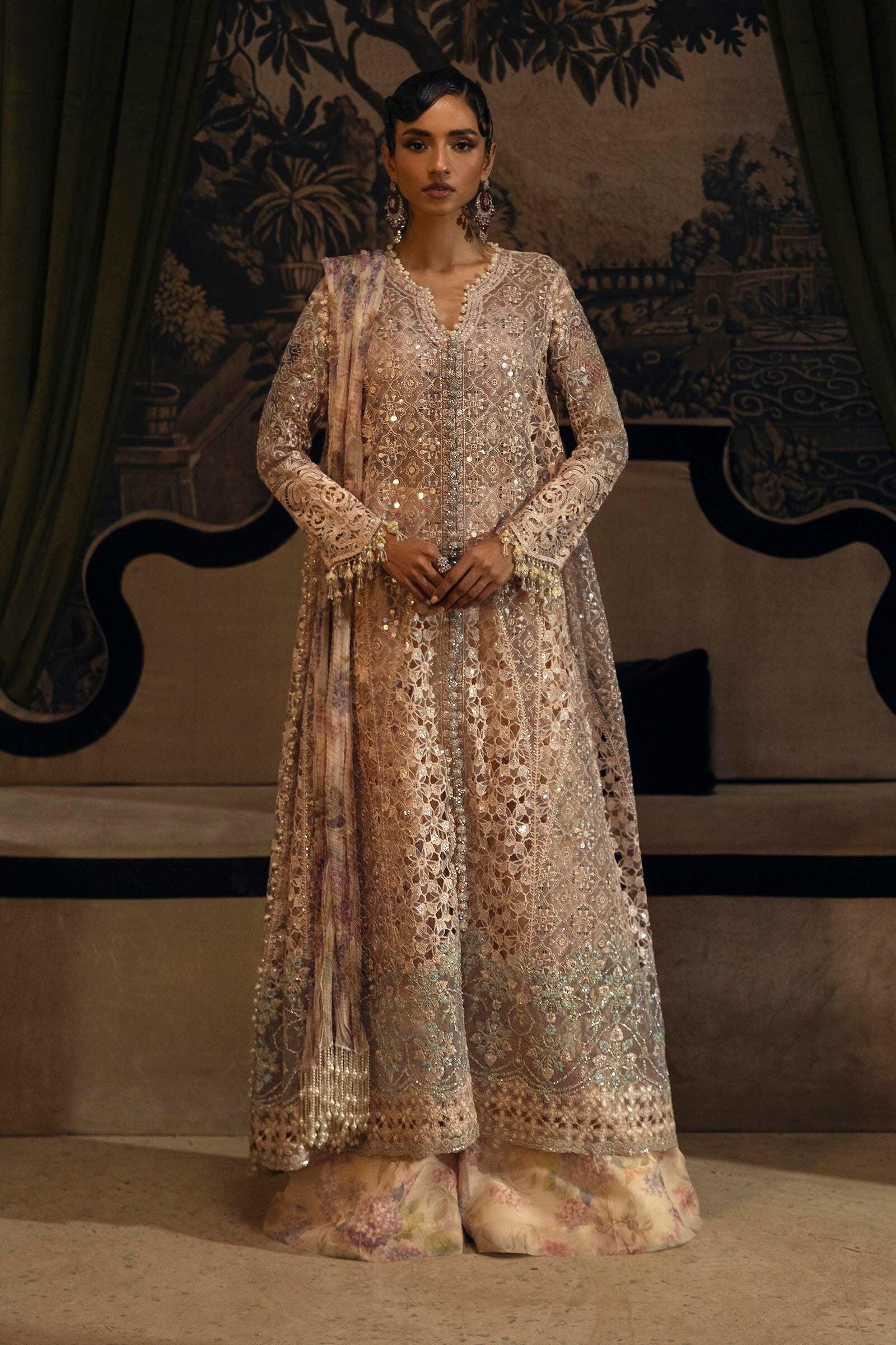 open lace back dress Sana Safinaz | Nura Festive 24 | N241-007-3CV main image 1