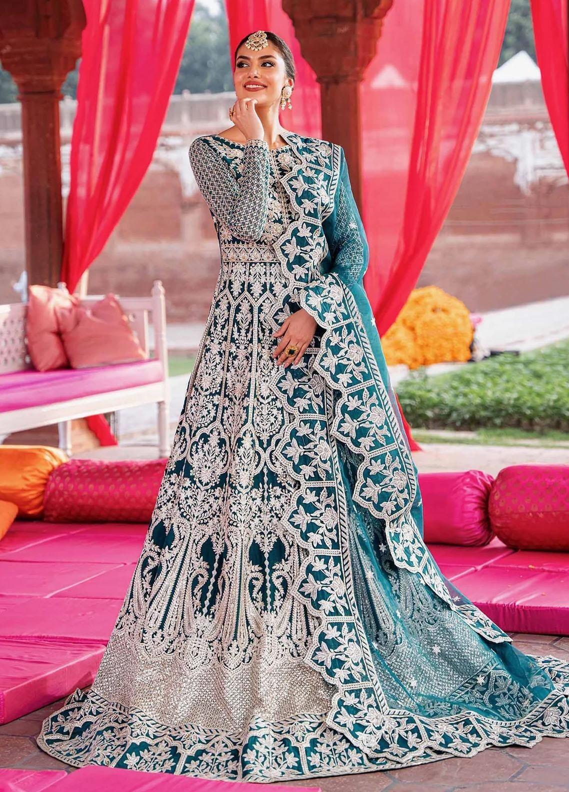 Zaaviay Embroidered Net Stitched Saree SHADMANI