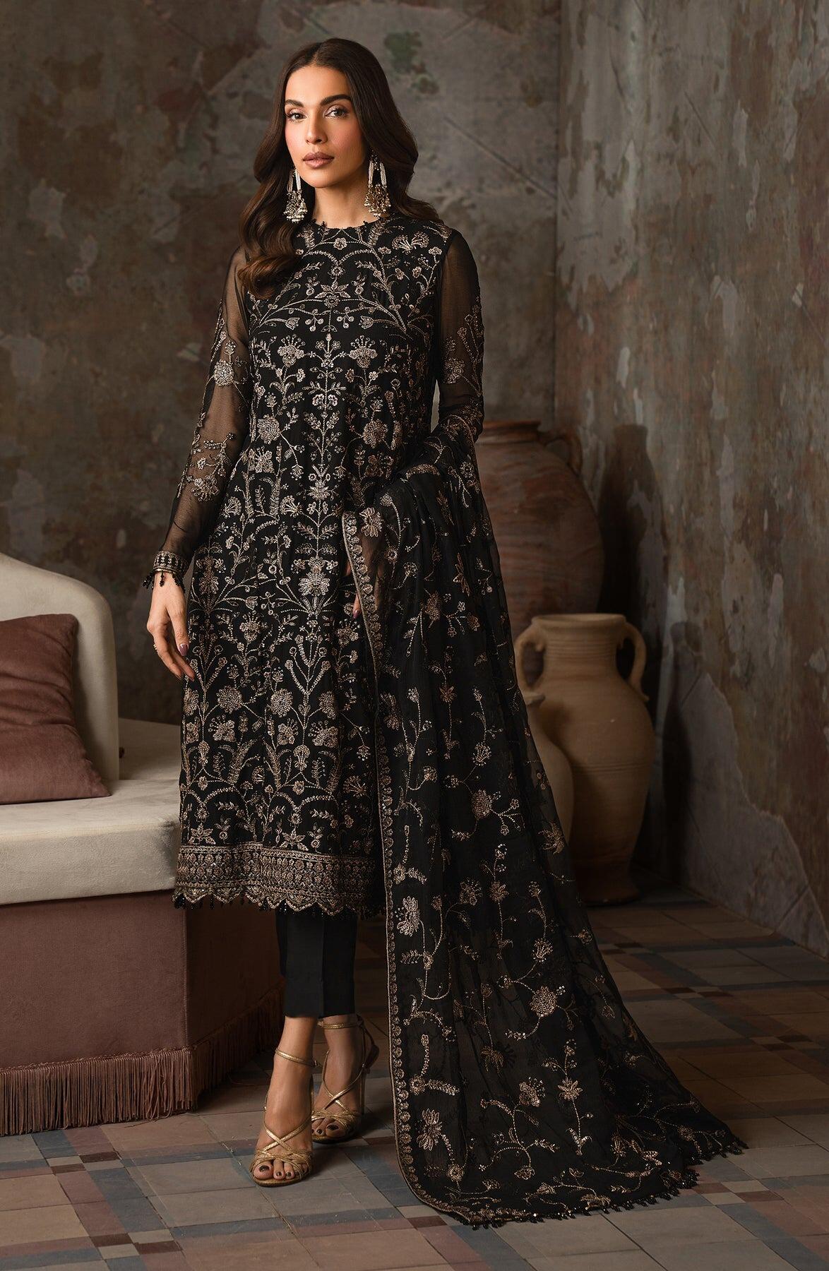 ZEF 05 Hoor Emirah By Zarif Embroidered Chiffon Suit Formal Collection